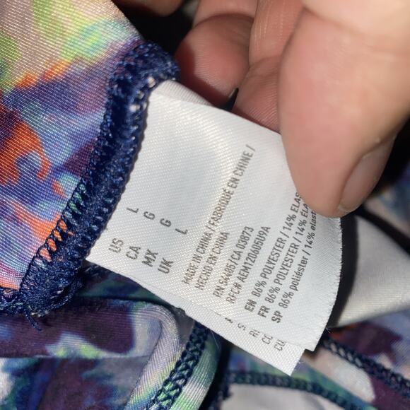 American Eagle Outfitters Racerback Sports Bra Multicolor Size Large Performance - Picture 7 of 7